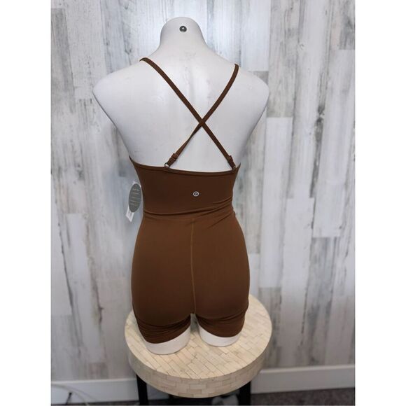 Glow mode brown jumpsuit romper - Picture 5 of 9